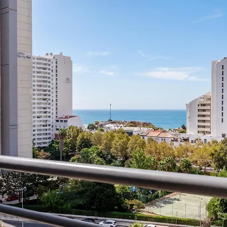 Varanda Vista Mar E 2 Camas De Casal No Paraiso Sol Da Rocha * Portimão